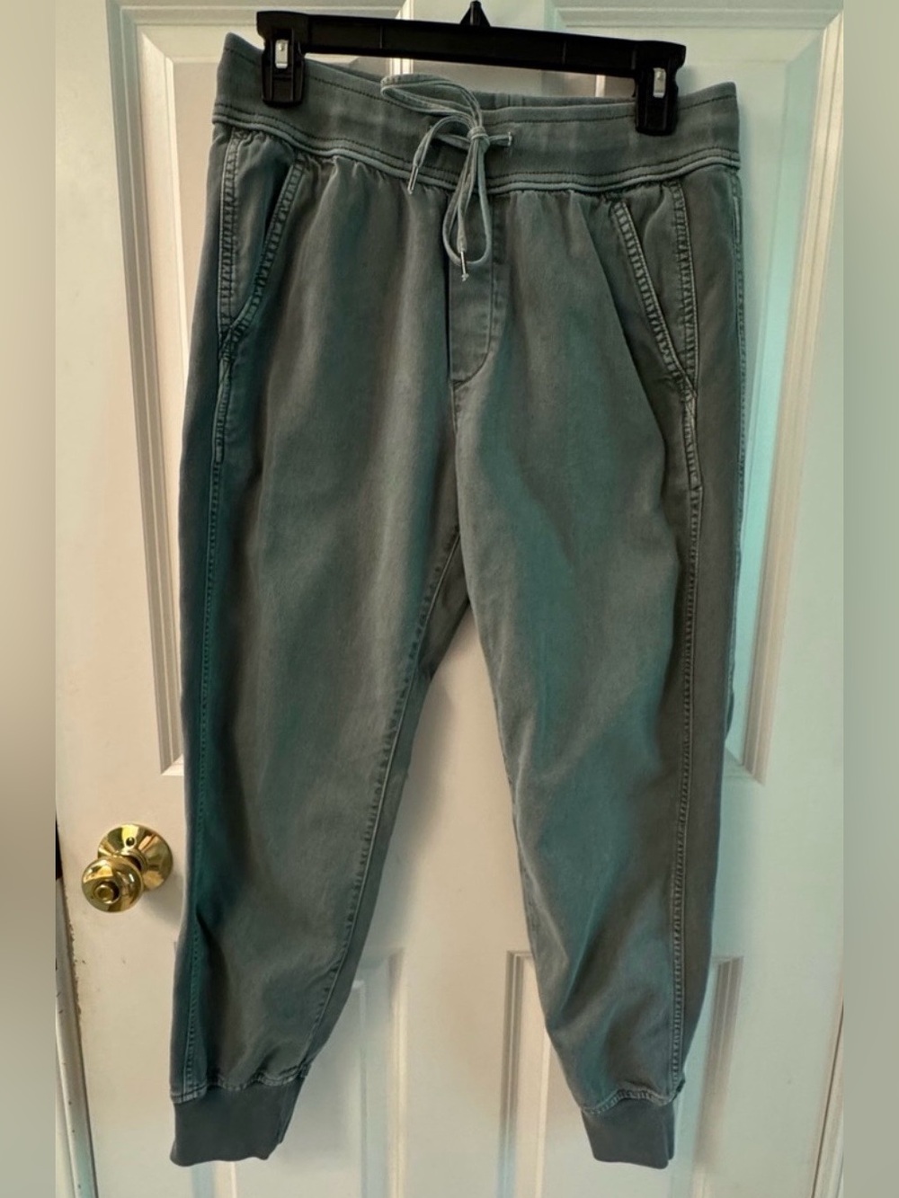Drawstring Jogger Pants, Vintage Palm Wash,Olive, Athleisure, Streetwear, Grunge